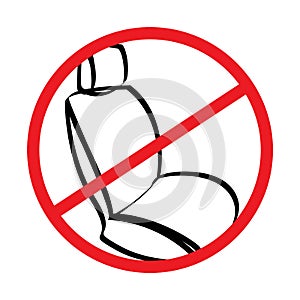 Rideshare Sign Reserved Front Seat Icon