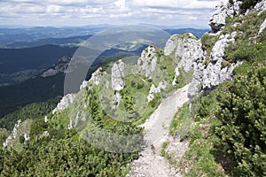 Ridgeway hiking, Mala Fatra Slovakia mountains, amazin views