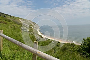 Ridge path above Corfe Castle