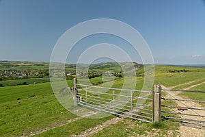 Ridge path above Corfe Castle