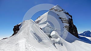 Ridge of Pequeno Alpamayo in Bolivia photo