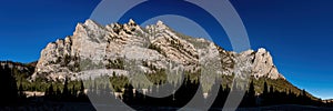 Ridge of Rocky Mountains in the Idaho wilderness