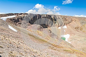 Top of a Rocky Treeless Landscape photo