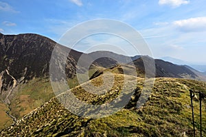 The ridgeline upto Ard Crags