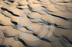 Ridges of sand photo