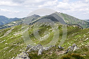 Ridgeway from Chopok to mount Dumbier, Nizke Tatry, Low Lower Tatra, national park