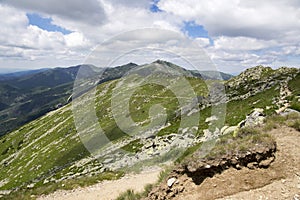 Hrebeňovka z Chopku na Ďumbier, Nízke Tatry, Nízke Nízke Tatry, národný park