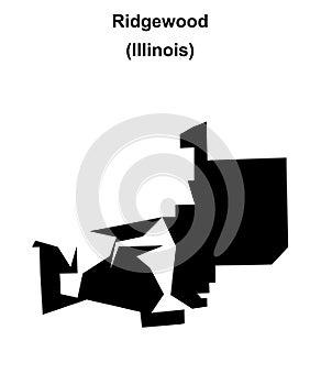 Ridgewood outline map