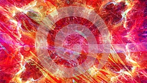 Ridiculous Abstract Color Inferno Rotating Slowly - 4K Seamless Loop Motion Background Animation