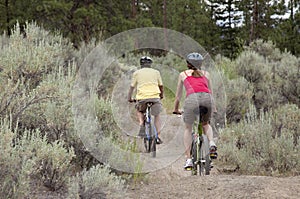 Riding Bikes on Trail