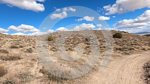 Riding desert riding rocky trail 4K POV