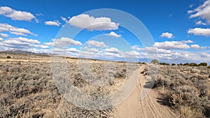 Riding desert riding rough trail 4K POV