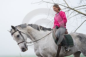 Riding in the fog