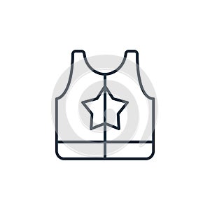 riding gear icon vector from racing concept. Thin line illustration of riding gear editable stroke. riding gear linear sign for