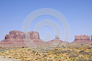 Riding into Monument Valley