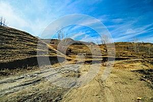 Riding road in muktinath, Nepal