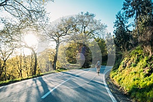 Riding into the sunset