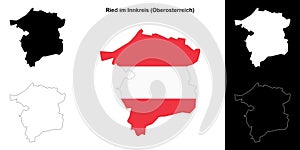 Ried im Innkreis outline map