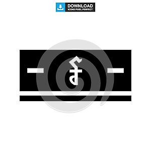 Riel currency icon or logo isolated sign symbol vector illustration