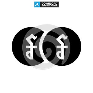 Riel currency icon or logo isolated sign symbol vector illustration