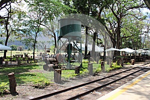 Rieles de tren Hacienda Santa Teresa
