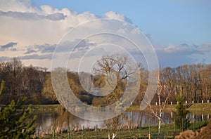 Riese lake in early spring, 2017, lithuania