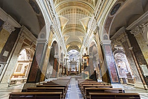 Rieti (Italy), cathedral interior