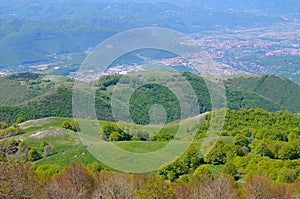 Rieti Town from the Terminillo Mountain