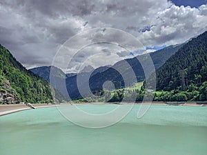 The Rifa reservoir in Austria (Vorarlberg)