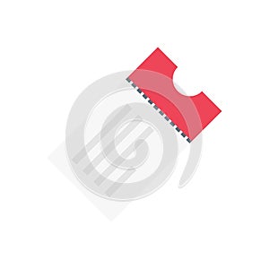 Riffle vector flat color icon