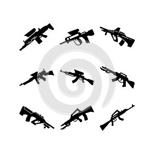 rifle icon or logo isolated sign symbol vector illustration