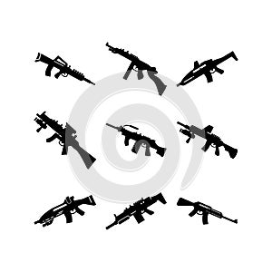 rifle icon or logo isolated sign symbol vector illustration