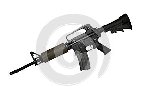 Rifle isolated