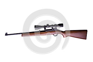 Rifle with scope