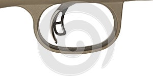 Rifle trigger with two paddles