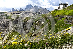 Rifugio Auronzo - Alpine Mountain Hut - Tre Cime di Lavaredo Sesto Dolomites