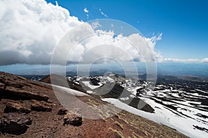 Rifugio del Etna 1800 m above sealevel in Sicily, Italy