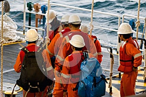 Rig workers