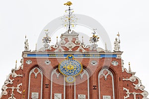 Riga - Blackheads House - with Mannerist ornamentation photo