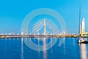 Riga. Cable-stayed bridge