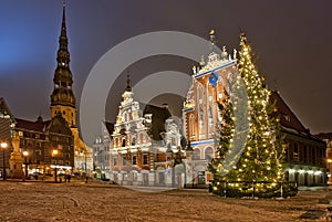 Riga at Christmas time photo