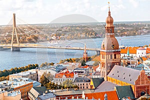 Riga cityscape view photo