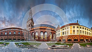 Riga Dome cathedral inner courtyard