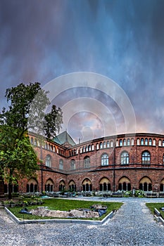 Riga Dome cathedral inner courtyard
