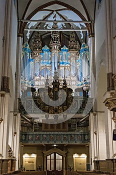 Riga Dome Cathedral Latvia. Detail of organ