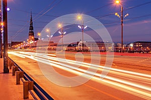 Riga, Latvia: Akmens tilts bridge in the Old Town photo