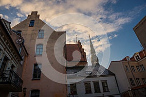 Riga, Latvia: Beautiful historic buildings in the old town