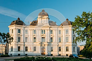 Riga, Latvia. Facade Of Building Of Riga Regional Court In Boulevard