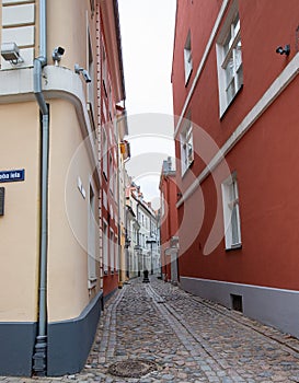 Riga`s old city  historic buildings