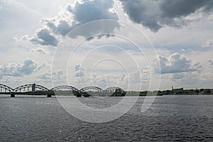 Riga railway bridge.